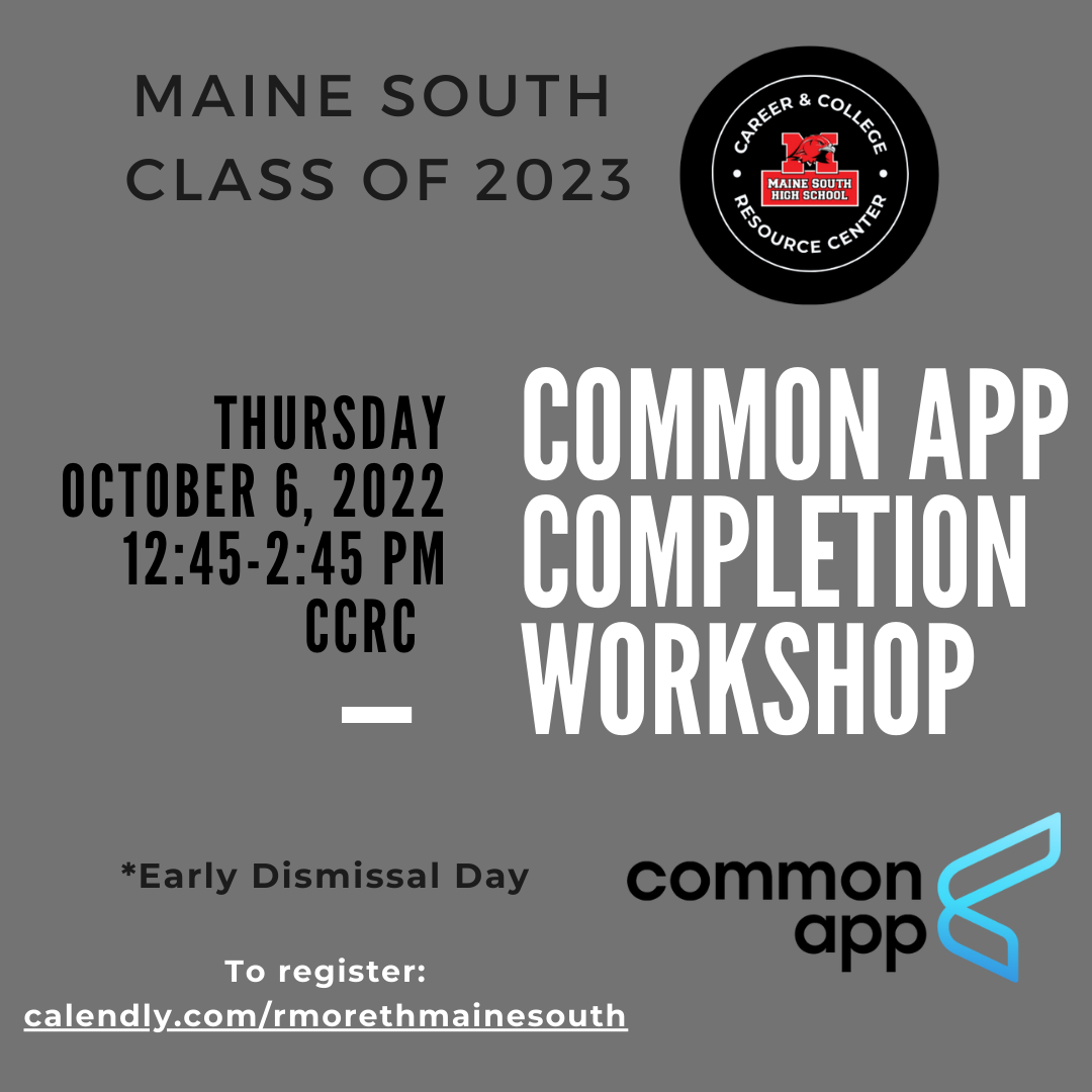 Copy of Drop In App Help Sessions, Class of 2023
