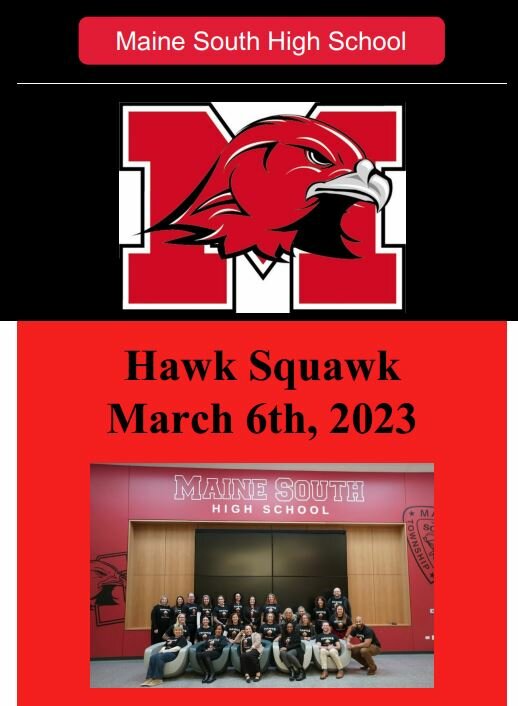 Maine South High School Hawk Squawk Maine South High School March