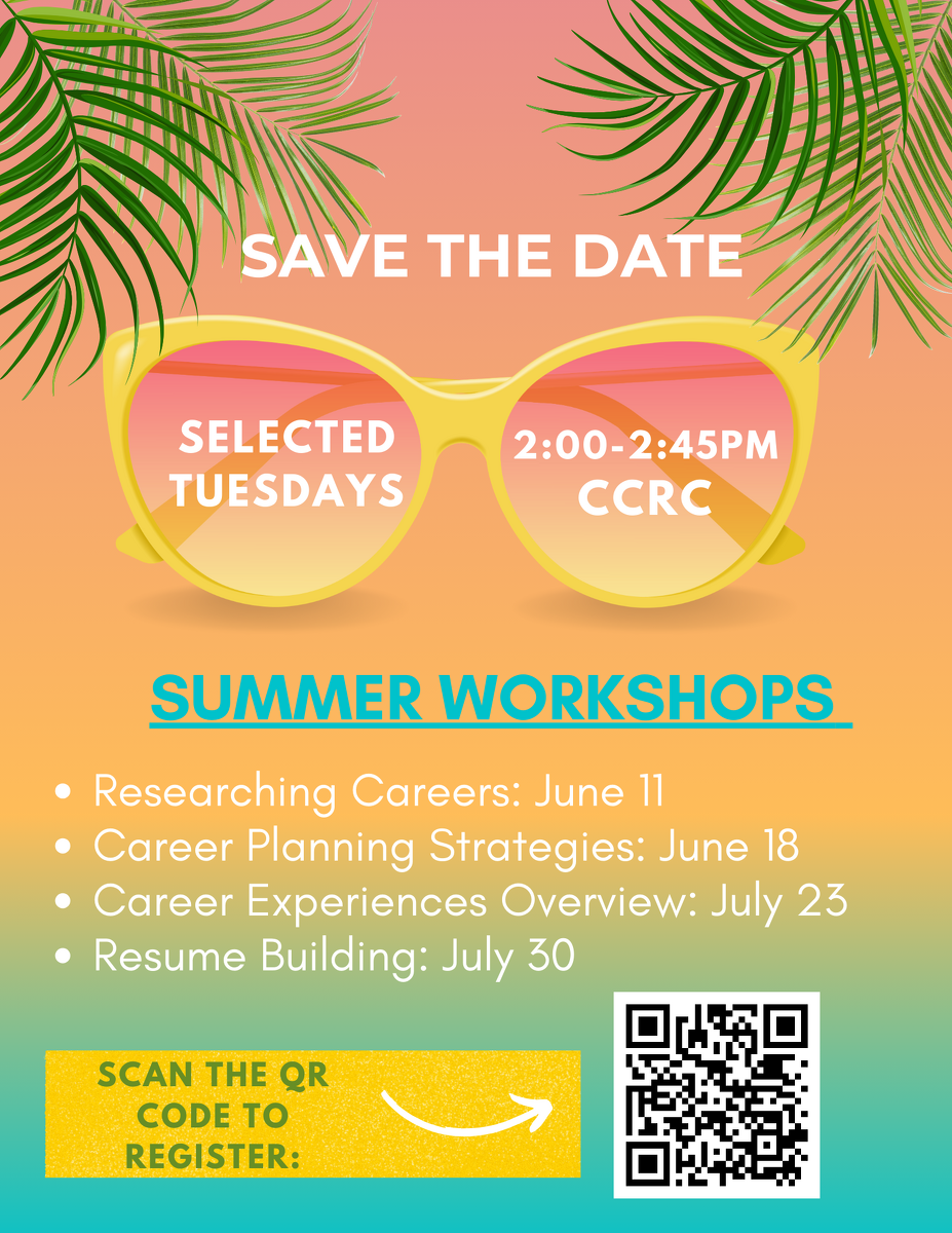 Summer 2024 Workshops Flyer