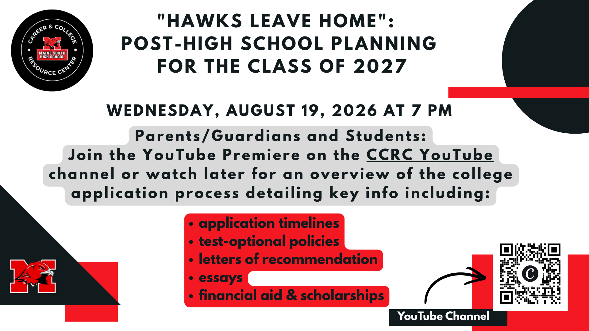 Post HS planning night flyer