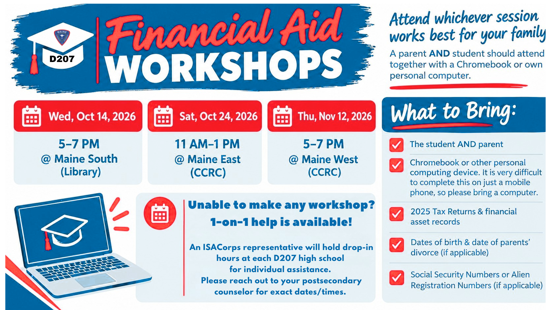 Financial Aid Workshops 2026