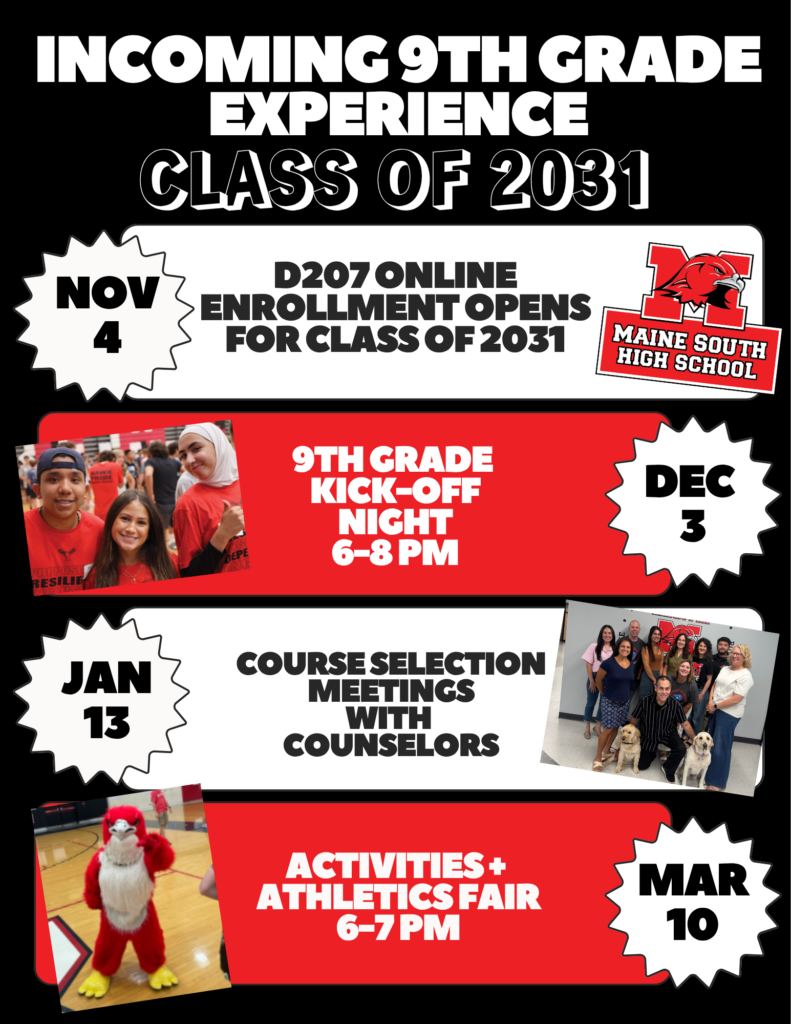 Updated INCOMING 9TH GRADE EXPERIENCE CLASS OF 2031